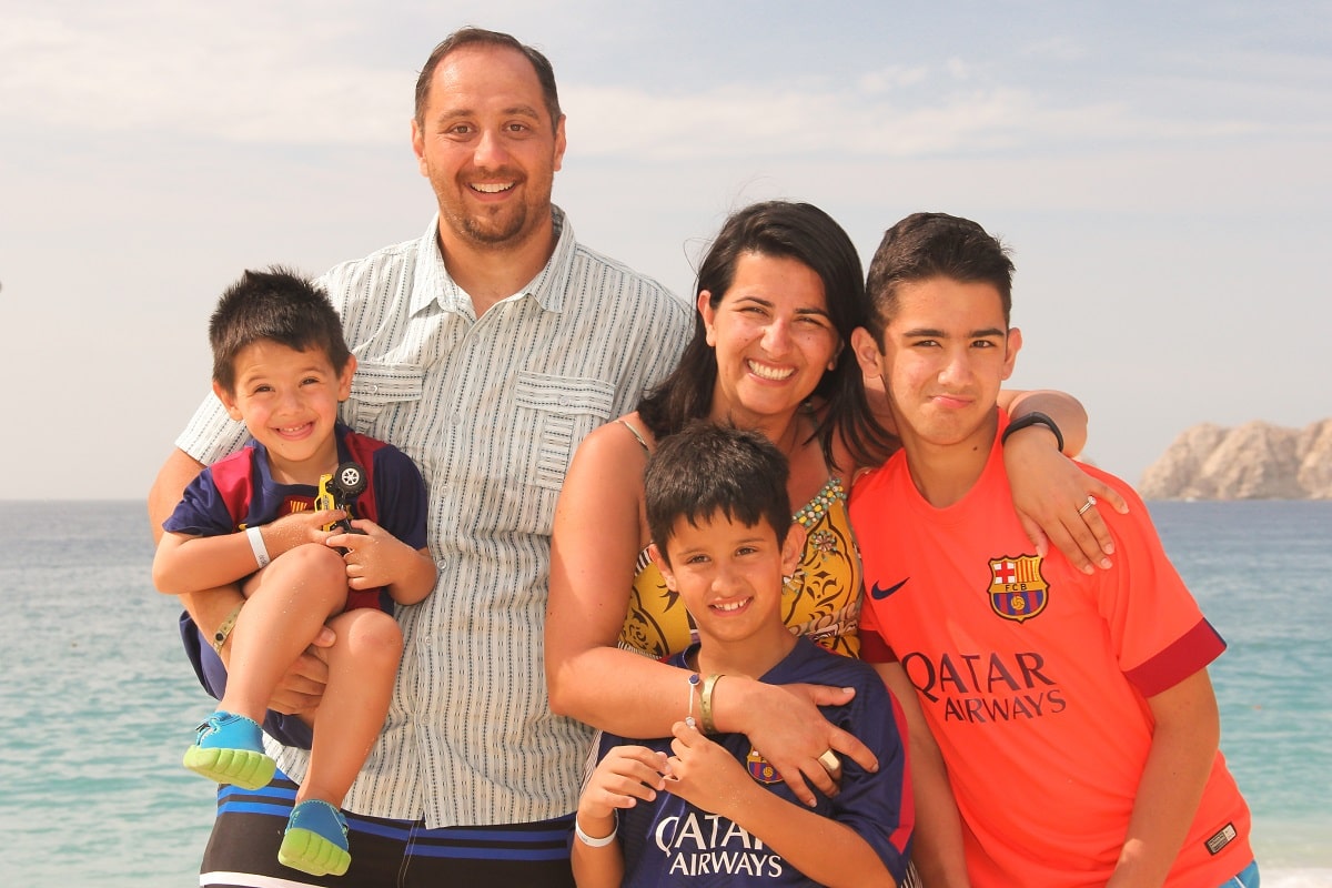 Faris Eid and His Family Faris when he was a kid