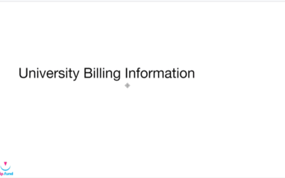 Dashboard Part 6 University Billing Information – EN