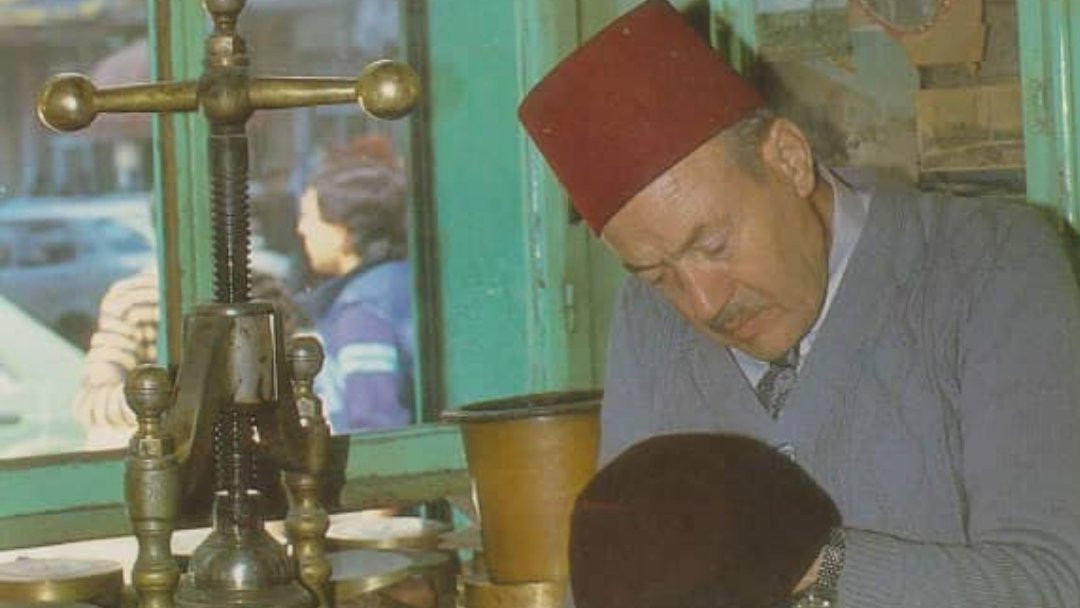 A man making a Fez